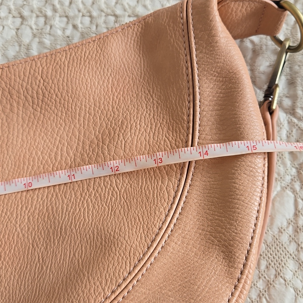 Anthropologie pink/peach shoulder sling bag normcore spring - Picture 10 of 10